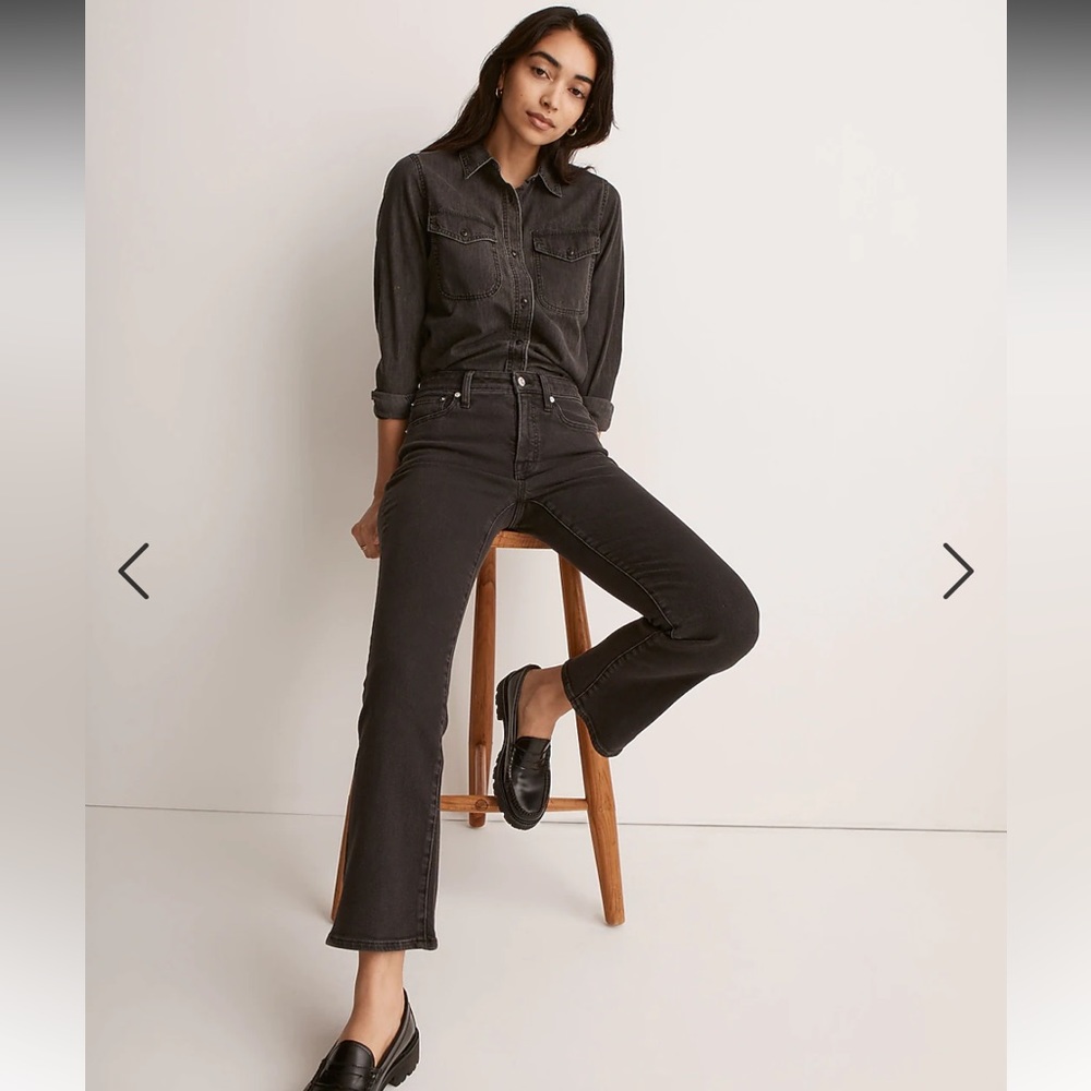 Madewell Kick Out Crop Jeans in Starkey Wash